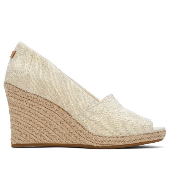Toms Shoes - Tom’s Michelle Peep Toe Espadrilles, NWOT
